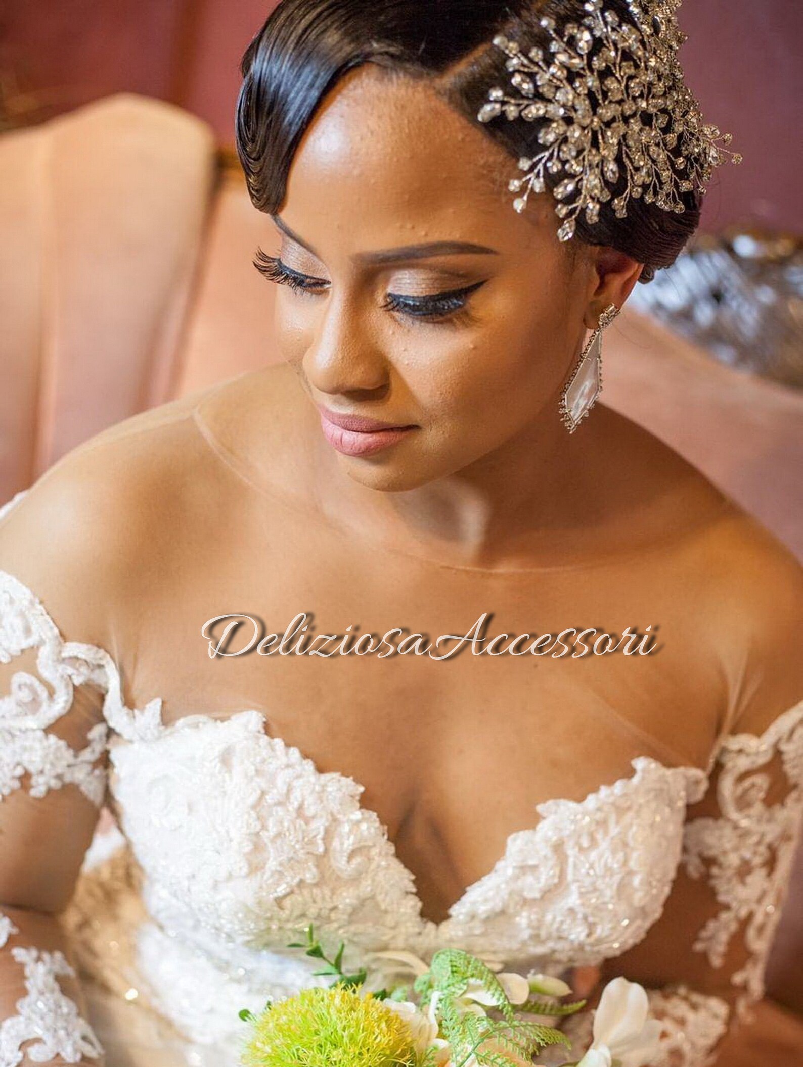 statement bridal headpiece