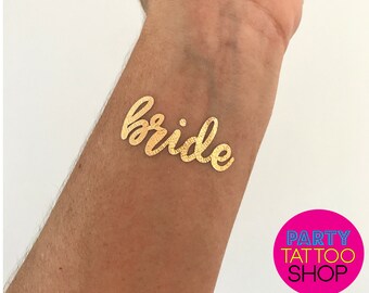 Bachelorette party tattoos bachelorette tattoos, bride tribe tattoos, bachelorette tattoo, bridesmaid gifts, gold foil tattoos, hen do
