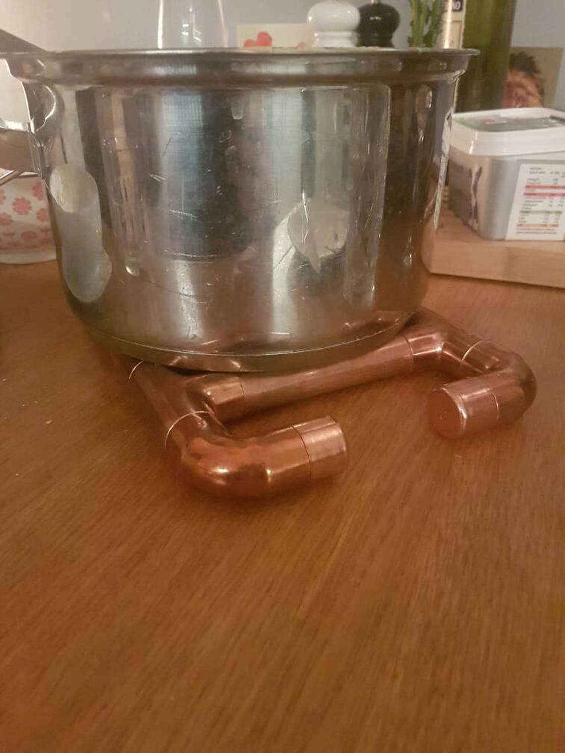 Handmade Copper Pipe Casserole Stand Etsy UK