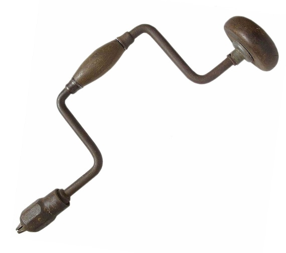 Antique Vintage Hand Drill Manual Auger 