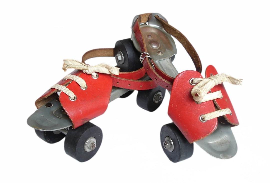 Vintage Metal Roller Skates 1960s Adjustab Metal Skates Etsy