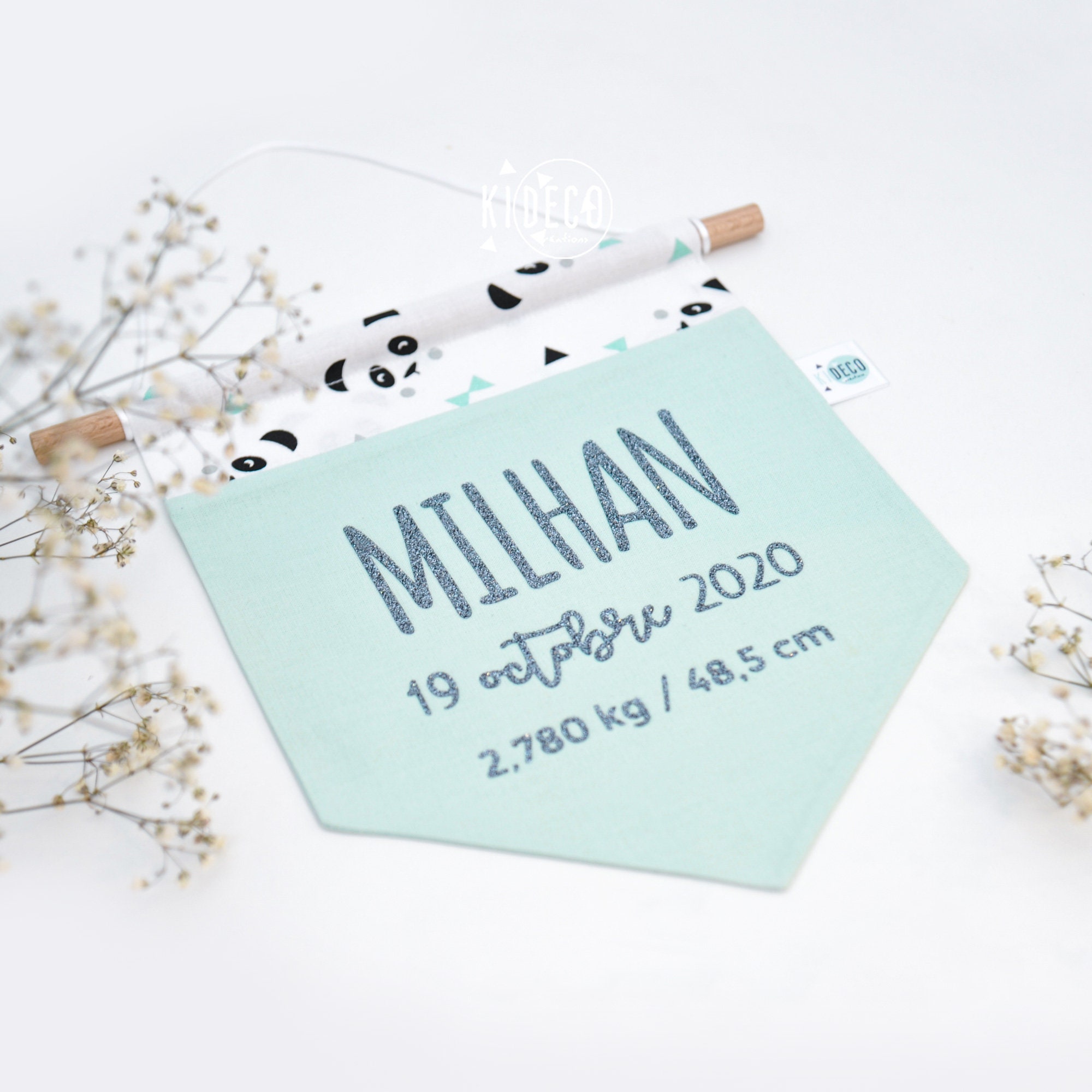 Bannière de Naissance | Tissus Au Choix