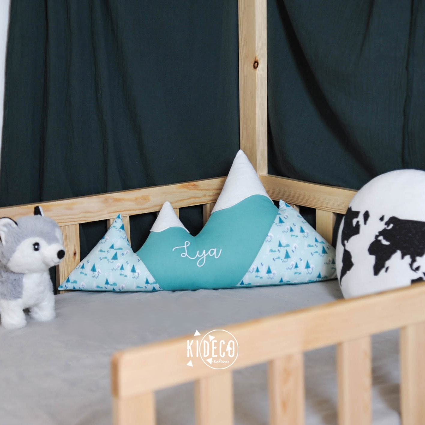 Coussin Cosy Mountain en Forme de Montagne | Personnalisable