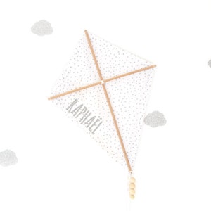 Customizable decorative kite (first name /message - fabric of your choice)