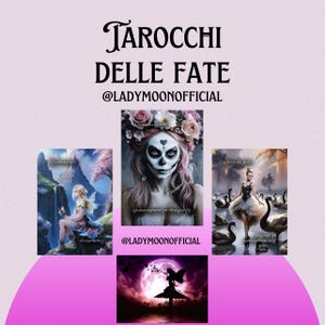 I Tarocchi delle Fate - LadyMoonOfficial (Con parole chiave al dritto e al rovescio) + Carta Extra