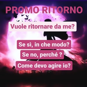 PROMO RITORNO Tarocchi Amore