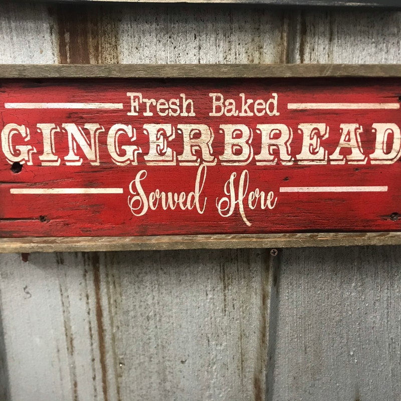 Gingerbread Sign - Etsy