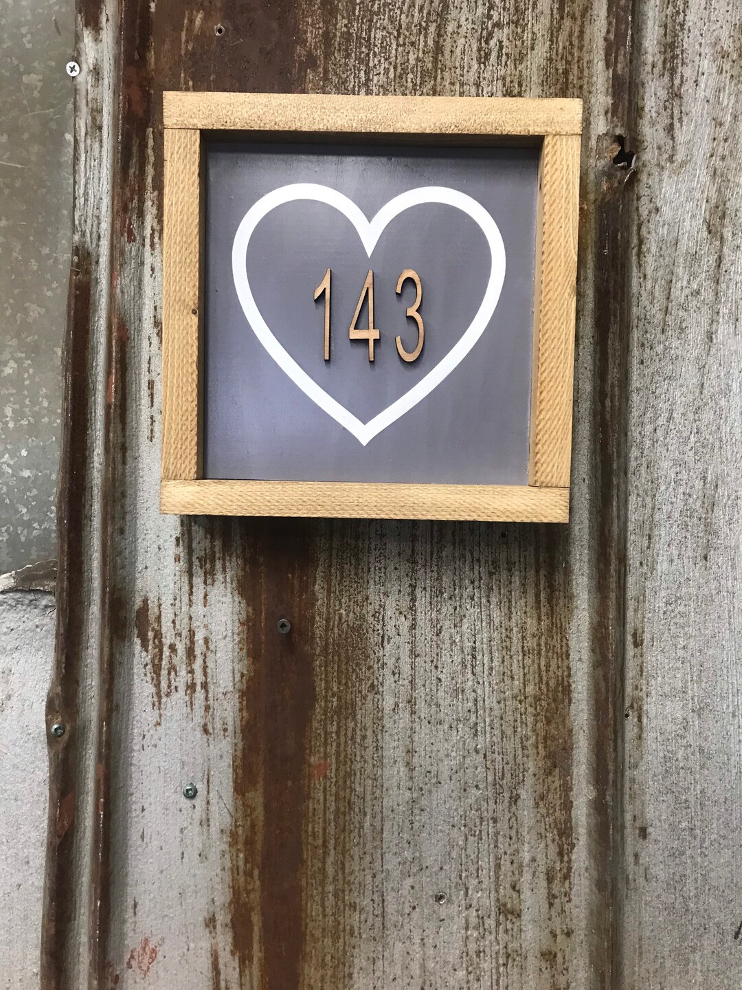 143 I Love You Sign Valentines Day Sign Boho Valentines Day - Etsy