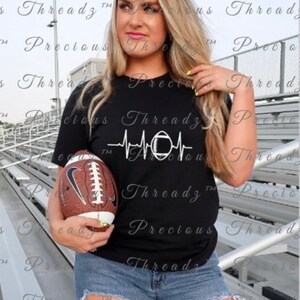 INSTANT Download - Football Heartbeat,  Football Season, Football Fan, Mom, Dad, Svg, Png, PDF