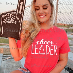 SCREEN PRINT | Cheer Leader | Megaphone | Cheerleader | Cheerleading | Cheer | Screen Print Transfer