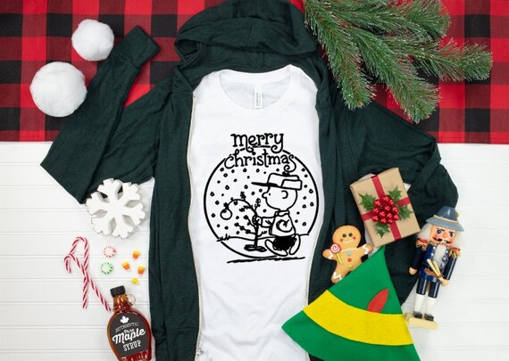 Merry Christmas Printed Graphic Tee Merry Bright Nostalgic Shirt  School Graphic Tee Unisex Shirt Child Shirt
