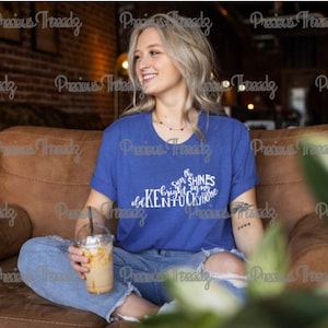 GRAPHIC TEE - Sun Shines Bright on my old Kentucky Home | Graphic Tee | Graphic Tee | Unisex Shirt | Tee Shirt | KY | Adult Shirt