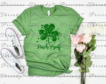 SCREEN PRINT - Shamrock Paint Splatter (Green) | St. Patrick’s Day | Saint Patrick’s Day | Leprechaun | Clover | Screen Print Transfer