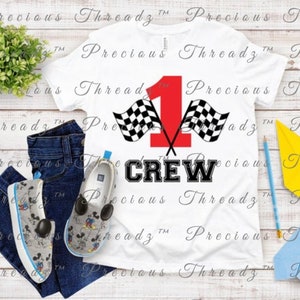 INSTANT Download - Race Car, Crew Pit, Birthday One, Happy Birthday, Special Occasion,  PNG, SVG, jpg