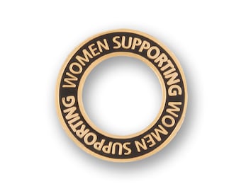 Women Supporting Women enamel pin, feminist, sisterhood , midwife, doula, peer supporter, mama gang, best friends,
