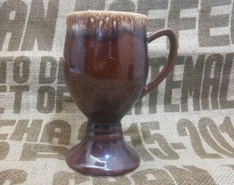 Hull Brown Drip Footed Cup