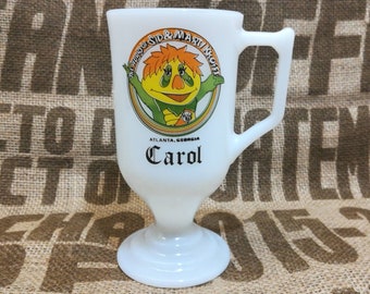 The World of Sid and Marty Krofft Footed Milk Glass Cup