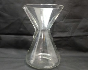 Vintage Mid Century Pyrex Chemex Pour Over Coffee Maker Green