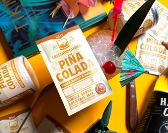 Paquete de cóctel o cóctel sin alcohol de Piña Colada de una sola porción