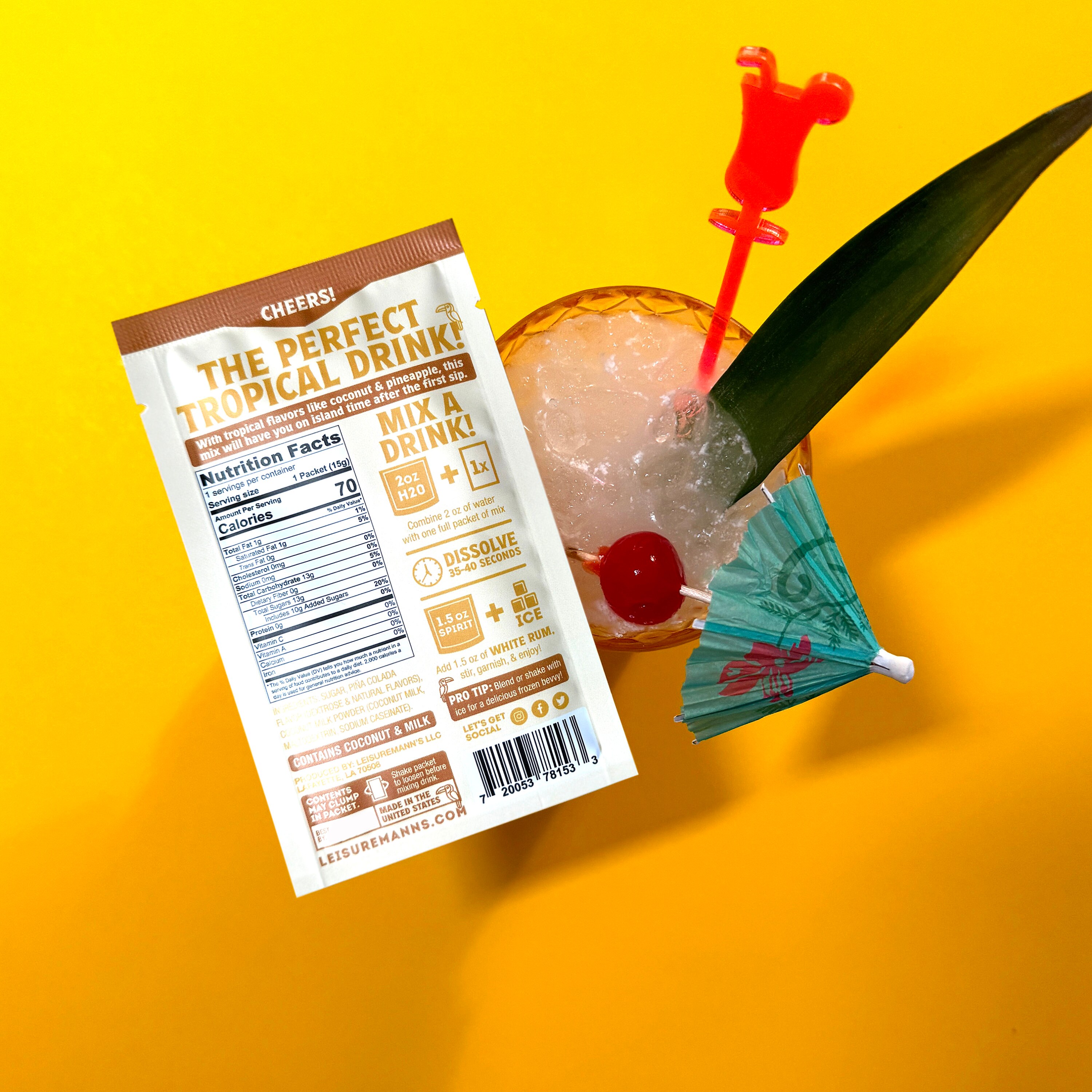 Piña Colada Single Serve Cocktail Mixer Pack - Etsy Canada