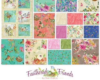 Feathered Friends - Build Your Own FQ Bundle - by Sue Zipkin for Clothworks