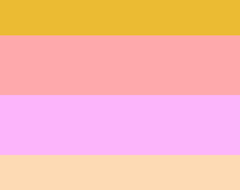 AM Loves Hue - Straight Shooter - Sorbet - PWAH227 - op maat gesneden - Free Spirit Fabric door Anna Maria