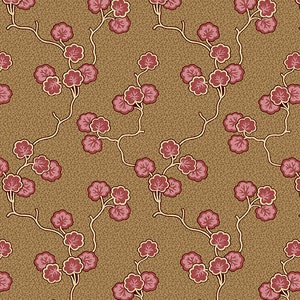 Climbing Vine - Crimson - By the Half Yard - Di Ford Hall for Andover = 9524-NR
