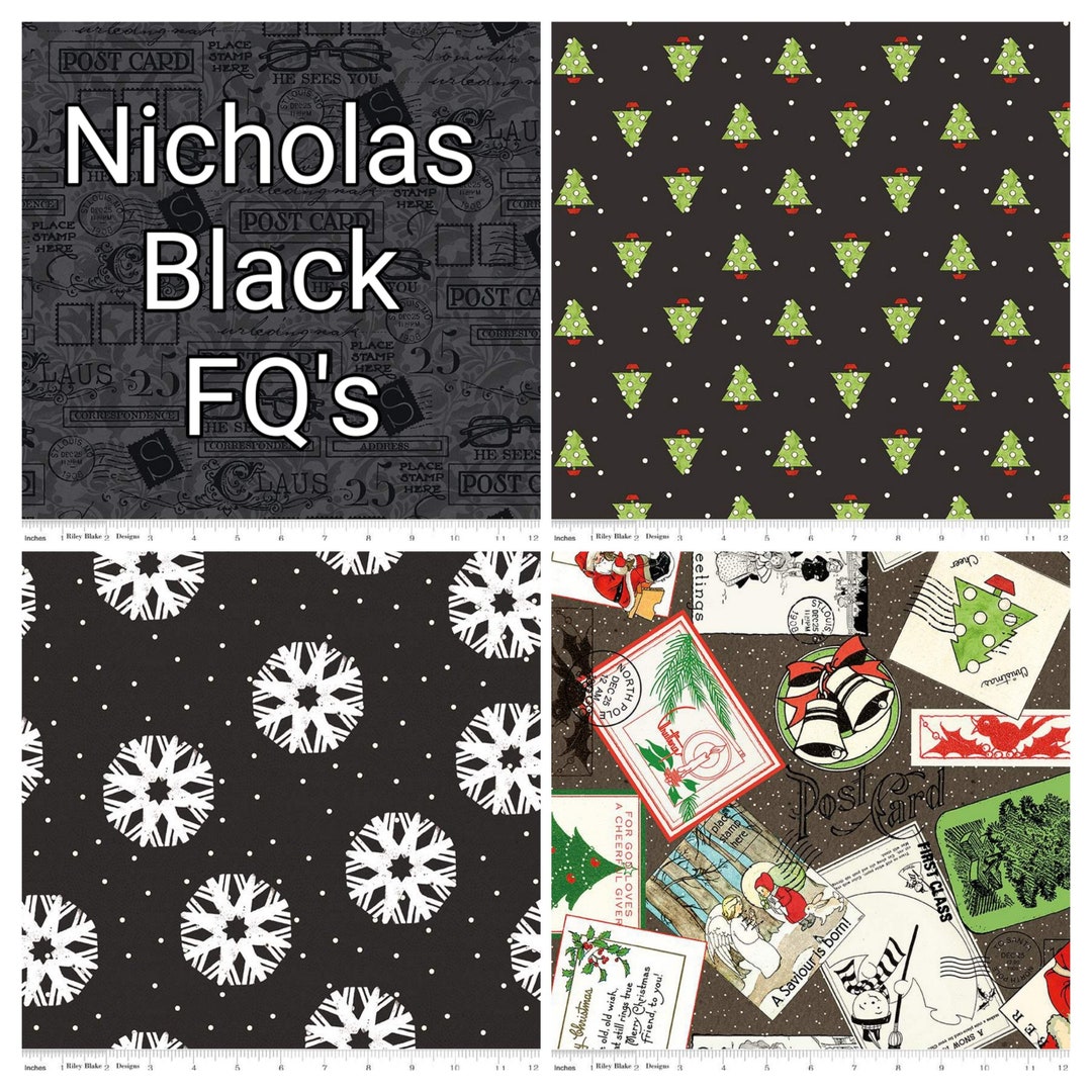 Nicholas Black Fat Qtrs - Build Your Own FQ Bundle - J. Wecker Frisch ...