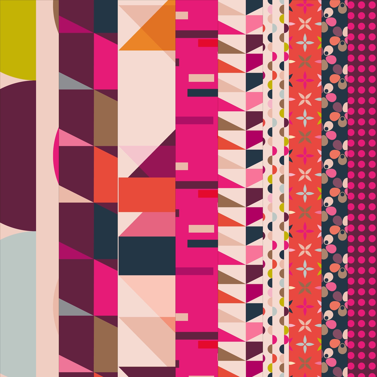 Retro Life Rt522 Retro Life 2 - Build Your Own Fat Quarter Bundle - Dandelion Fabrics ...