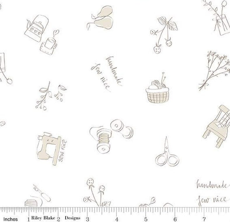 Hush Hush 2 - Sewing Time - J Wecker Frisch for Riley Blake Designs ...