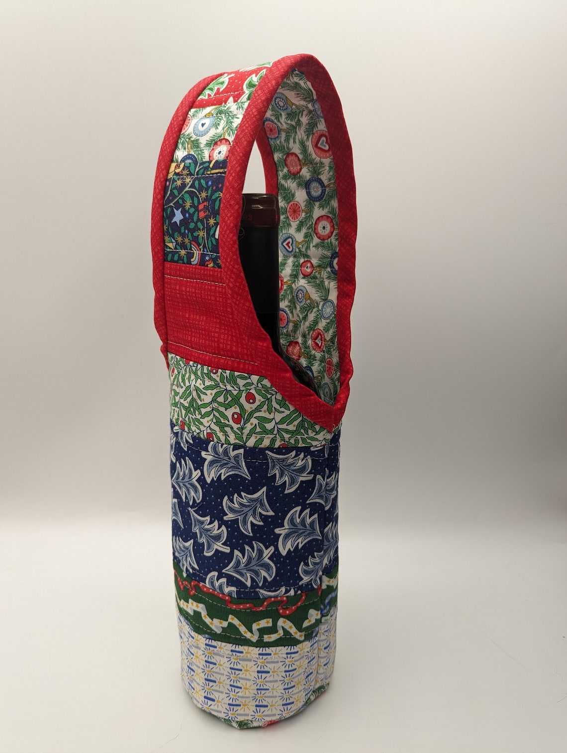 Quilt as You Go Wine Tote Pattern 3 Sew by Number Printed Etsy