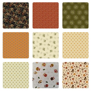 Fall Fat Quarters - Leaves, Acorns and Cozy Animal Prints - Build Your Own Fat Quarter Bundle