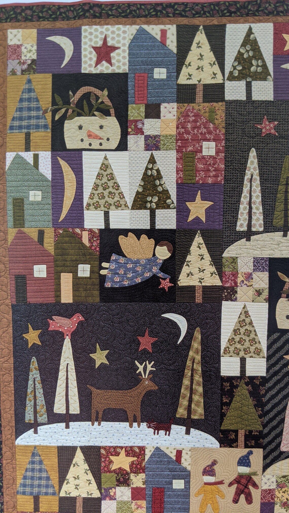 Sleigh Bells Folk Art Winter Quilt Pattern Book by Jan Patek Etsy