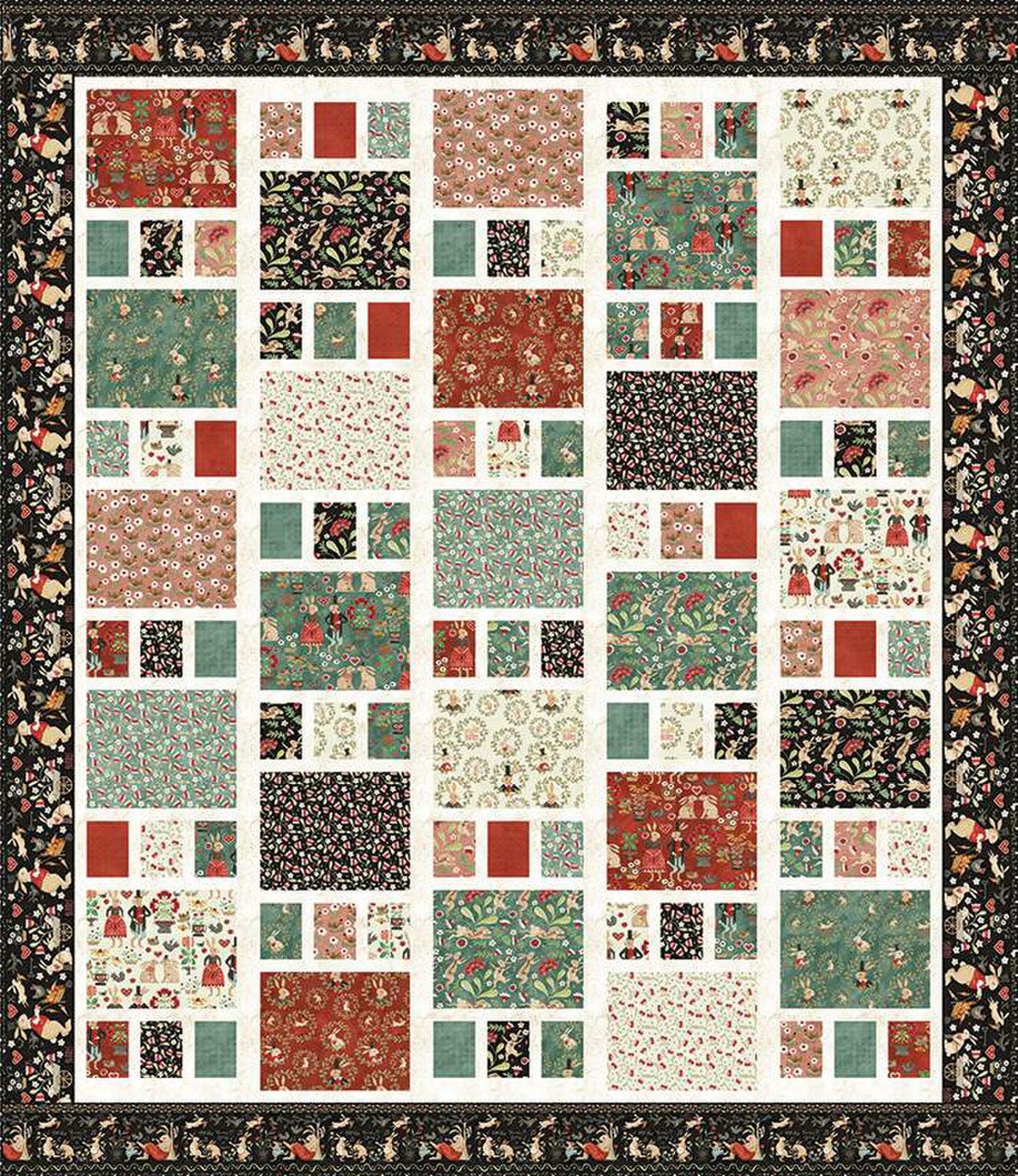 Craftsman Quilt Pattern - 2 Sizes Crib Throw - Fat Quarter Friendly ...