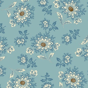 Sienna - Jody - Teal - By the Half Yard - Max and Louise for Andover Fabrics - 688 - T