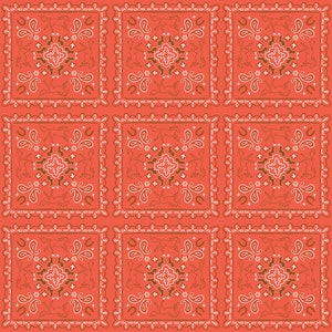 Wild Rose - Bandanas Cayenne - By the Half Yard  - Riley Blake Designs - 14046 - Cayenne