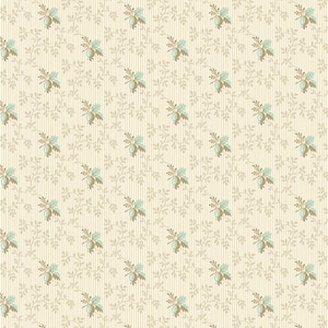 Sienna - Berry Sprig - Light Mint -  By the Half Yard - Max and Louise for Andover Fabrics - 692 - LG
