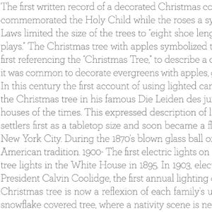 Classic Christmas  - History of the Tree Text White  - J. Wecker Frisch - Riley Blake Designs - C16291- BTHY