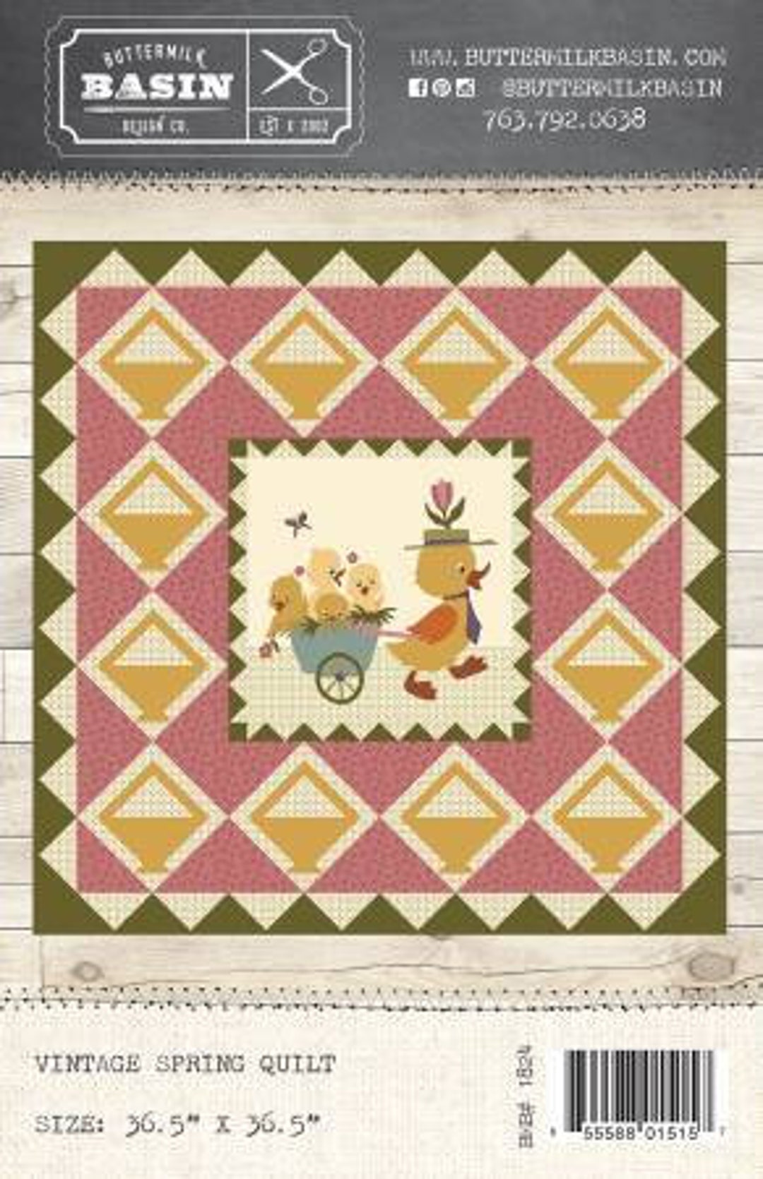 Buttermilk Basin Vintage Spring Pattern With Panel by Stacy West of Buttermilk Basin Design Co