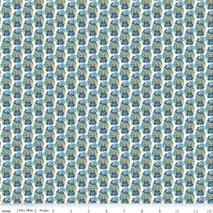 Palmeria B - Blue - By the Half Yard - The Emporium Collection 1 by Liberty Fabrics for Riley Blake Designs