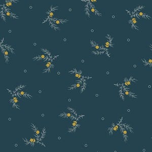 Tossing Sprig Blue - By the Half Yard - Jo Morton Andover Fabrics - Carolina Collection - A5315B