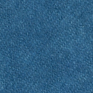 May include: A close-up of a blue textured fabric. The fabric has a soft, fuzzy appearance.