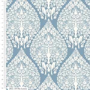 Birds in Nature by Voysey  - The Larena - By the half yard - Visage Textiles for The Craft Cotton Company - Victoria and Albert Museum