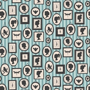 Home Sweet Home - Blue Gallery Wall - Camelot Fabrics - By The Half Yard