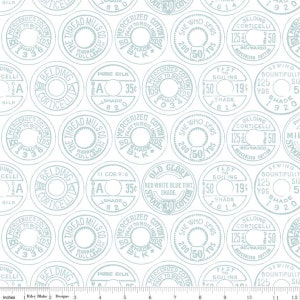 Best of She Who Sews  - Low Volume Spool Tops Aqua - J. Wecker Frisch - Riley Blake Designs - PD11338- BTHY