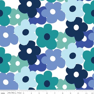 Copacetic - メインブルーベリー - Julia Frazier for Riley Blake Designs - 14680-BLUEBERRY - ハーフヤード単位
