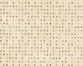 Sunny Days - Nur halbe Yard Schnitte - Distressed Dots - Light Butter - Y3309-58 - von Dan DiPaolo für Clothworks