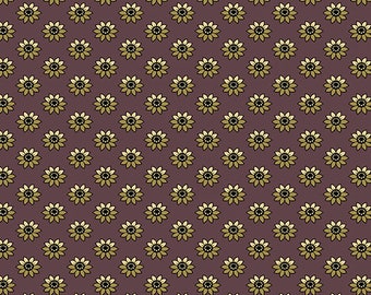Sunflowers - Purple - Spiced Cider by Andover Fabrics - A248P