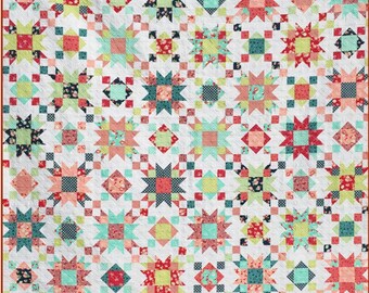 Summer on the Porch Quilt Pattern - Busy Hands Quilts - Throw, Twin, Queen, King - Fat Quarter Friendly