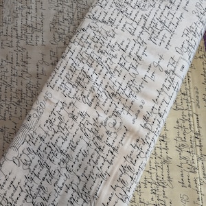 Diario d'arte Cari ragazzi - venduto a mezzo metro - Grigio - Pergamena - Bianco - J. Wecker Frisch per Riley Blake Designs